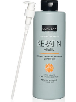 Lorvenn Keratin Vitality Σαμπουάν κατά της Τριχόπτωσης 1lt