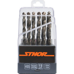 STHOR Σετ Τρυπάνια HSS 19τμχ (1-10)21999