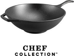 Lodge LC12W Wok Μαντεμένιο 31.75cm