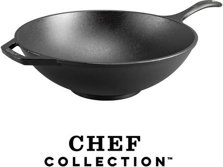 Lodge LC12W Wok Μαντεμένιο 31.75cm