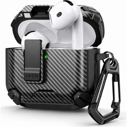 Vivid Airpods Magnetic Holder Θήκη TPU για Apple AirPods 4 Μαύρη Γκρι VIVGGS000047