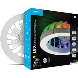 Modee Ανεμιστήρας Οροφής LED 30W RGB 3CCT με Τηλεχειριστήριο