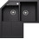 Blanco Metra 9 E Ένθετος Νεροχύτης Γωνιακός Γρανίτη Black 83x83cm