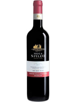Κτήμα Μέγα Σπήλαιο Μαύρο Καλαβρυτινό Merlot Κρασί Κόκκινο Ξηρό 750ml