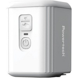 POWERTECH μίνι τρόμπα PT-1553 με φακό, 5W, επαναφορτιζόμενη, λευκή
