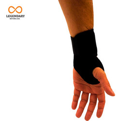 LEGENDARY ΠΕΡΙΚΑΡΠΙΟ ΕΛΑΣΤΙΚΟ VELCRO ΜΑΥΡΟ ONESIZE (ΤΡΥΠΑ ΑΝΤΙΧΕΙΡΑ) - Μαύρο