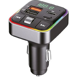 Sunix FM Transmitter Φορτιστής Αυτοκινήτου MP3 Bluetooth V5.3 - Μαύρο