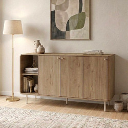 Μπουφές Colia Megapap χρώμα sepet oak 150x44x80εκ