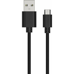 Ansmann Regular USB 2.0 to micro USB Cable Μαύρο 1m (1700-0129)