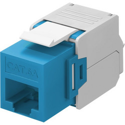 GOOBAY Keystone module RJ45 CAT 6A 90688, UTP, μπλε