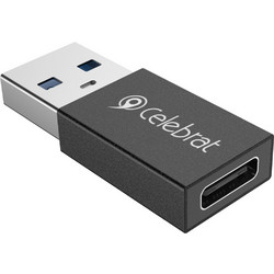 CELEBRAT αντάπτορας USB 3.0 σε USB-C CA-01, 3A, 5Gbps, μαύρος