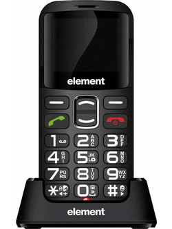 Sencor Element P012S Dual SIM Κινητό με Μεγάλα Κουμπιά Μαύρο