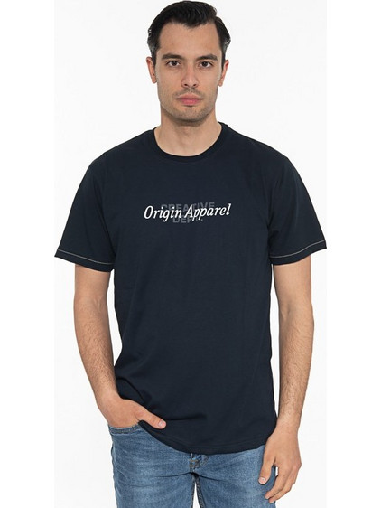 ORIGIN T-Shirt Λαιμόκοψη Με Στάμπα 232707 ΜΠΛΕ ΜΠΛΕ