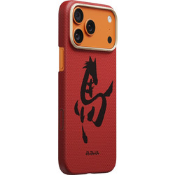 Pitaka Edge Case, Ink Horse Cinnabar - Iphone 17 Pro - (HR1703P)