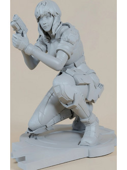 Άβαφη 3D Φιγούρα Motoko Kusanagi from Ghost in the shell για Βάψιμο DIY (Δώρο τα Χρώματα)