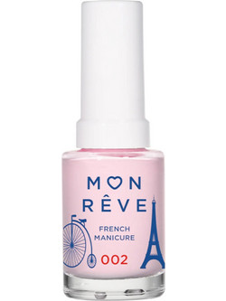 Mon Reve French Manicure 002 Candy Tip Βερνίκι Νυχιών Μακράς Διαρκείας 13ml