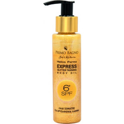 Primo Bagno Helios Parma Express Glitter Tanning Λάδι Μαυρίσματος Σώματος SPF6 100ml