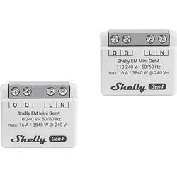 Shelly Μετρητής ενέργειας Em Mini Gen4, 2 τεμάχια - (Em Mini Gen4 2-pack)
