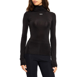 OFF STAMP SEC SKIN LONGSLEEVE BLOUSE WOMEN OFF-WHITE