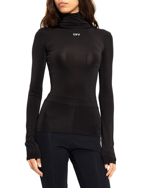 OFF STAMP SEC SKIN LONGSLEEVE BLOUSE WOMEN OFF-WHITE