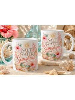 Προσωποποιημένη Κεραμική Κούπα Salt Water Sunshine