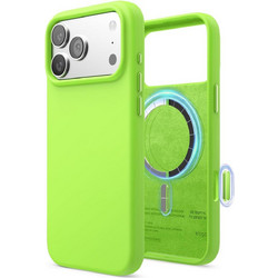 Θήκη iPhone 18 Pro Max / 17 Pro Max Elago Magnetic Silicone Case Premium Σιλικόνης με MagSafe - Lime Green (ES17MSSC69PRO-LIGR)