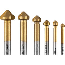 GRAPHITE Φρέζες μετάλλου 6.3-20.5 mm σετ 6τεμ 54T427