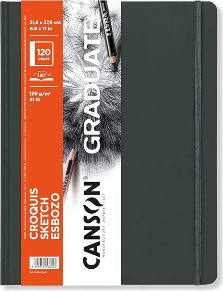 Graduate Canson Sketch Book 120gr 27.9x35.6cm120 pages