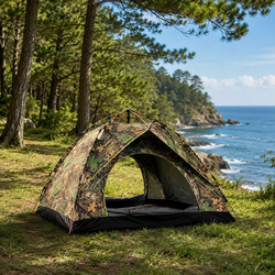 Σκηνή Camping Αυτόματου Ανοίγματος 2 Ατόμων 210x155x120cm Αδιάβροχη Πολύχρωμη ForHome 17048 - For Home