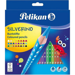 Pelikan Silverino Triangel Ξυλομπογιές Σετ 24τμχ