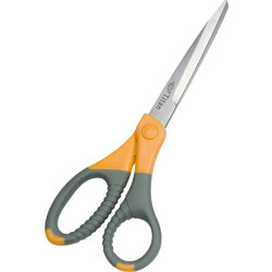 Wedo Scissors Stainless Steel Titan Plus 7 Inches 17.7 Cm Gray Yellow