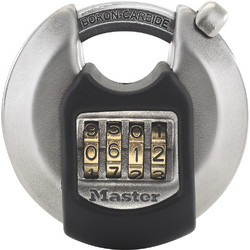 Master Lock Ατσάλινο Λουκέτο Πέταλο Συνδυασμού 70mm Μαύρο