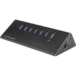 LC-Power LC-HUB-2B-7 USB Hub 3.0 USB-A με 8 Θύρες USB-A & Εξωτερική Παροχή Ρεύματος