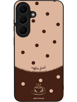 Sonique Delulu Polka Era Series Θήκη για Samsung Galaxy S26 FE Coffee First