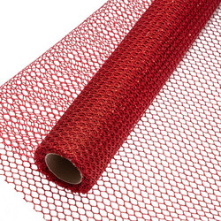 ΥΦΑΣΜΑ GLITTER FENCE 50cmX5m ΚΟΚΚΙΝΟ 83925