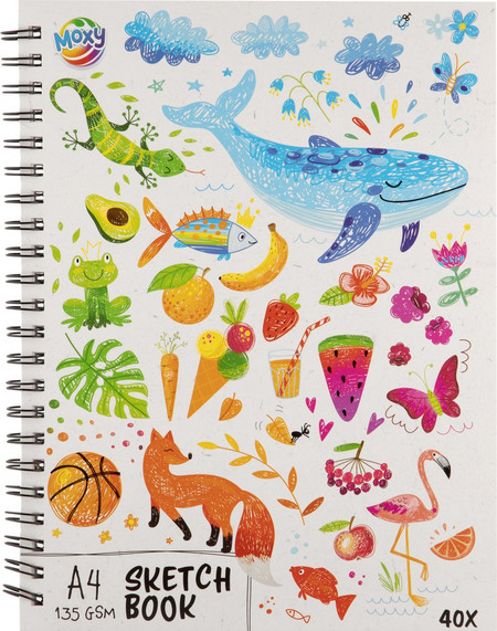 Moxy - Sketch book A4, 135 gsm, 40 sheets (110011)
