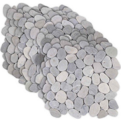 vidaXL Πέτρες Pebble Γκρι 30 x 30 cm Πέτρες Ποταμού
