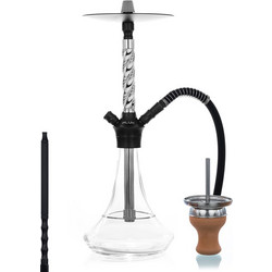 Ναργιλές Aladin Alux M3, 48cm - Ασημί