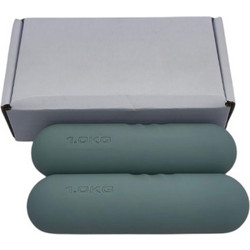 Αλτήρες Χεριών 2x1kg με Σιλικόνη Anti-Slip για Pilates- Μέντα
