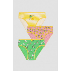 Minerva 3Pack Σλίπ Κοριτσιών Βαμβακερά Lemons & Flowers - 42735-MINERVA
