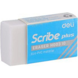 Deli Γομα Scribe Plus Λευκή (231.00310)