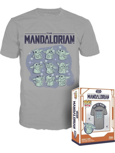 Funko Pop! Tees Movies: Star Wars - The Mandalorian - Grogu On Ship (xl)