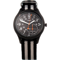 Timex Ανδρικό Ρολόι με Μαύρο Υφασμάτινο Λουράκι TW2V10600LG