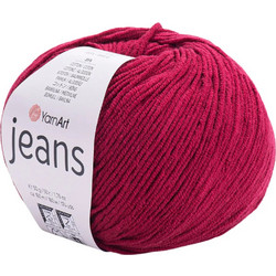 Νήμα Πλεξίματος Jeans για Καλοκαιρινά Πλεκτά 55% βαμβάκι και 45% ακρυλικό 50gr 160mtr. σε Μπορντό 66 1τεμ