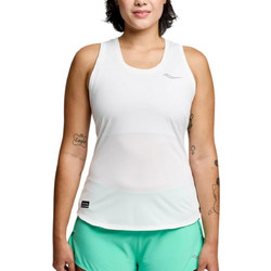 Μπλούζα Αμάνικη Saucony Stopwatch Singlet SAW800482-WH Γυναικείο