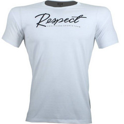 T-SHIRT ΑΝΔΡΙΚΟ RESPECT Λευκό Με Μαύρο 21060 (H&S)
