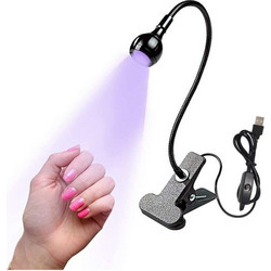 Mini USB Εύκαμπτη Λάμπα UV & LED με Clip Στερέωσης 3W
