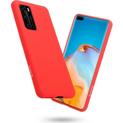 Crong Color Cover - Flexible Case For Huawei P40 (Red) - (CRG-COLR-HP40-RED)