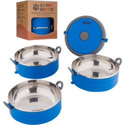 Healthy Human Go Pet Pento Box 2-Bowl Unisex Αξεσουάρ Μπλε (HH-SOB34)
