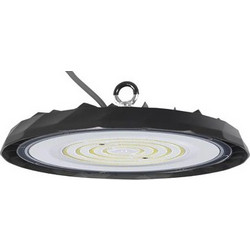 POWERTECH LED φωτιστικό καμπάνα PT-1557, 100W, 6500K, Φ30x4cm, IP65, μαύρο